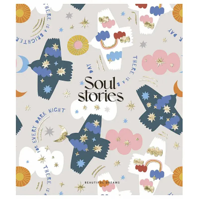 Зошит Школярик Soul stories 80 аркушів клітинка (080-3202K), в асортименті - фото 3