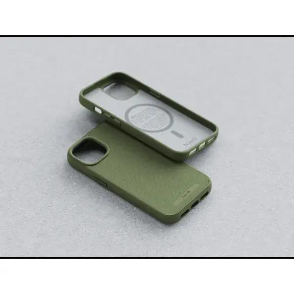 Чехол-накладка Njord Suede MagSafe Case Olive для iPhone 15 (NA51SU06) - фото 7