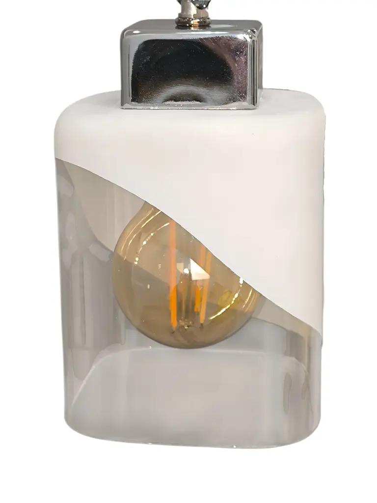 Мінімалістична люстра Brille LK-727S/3 E27 WH+CH - фото 3