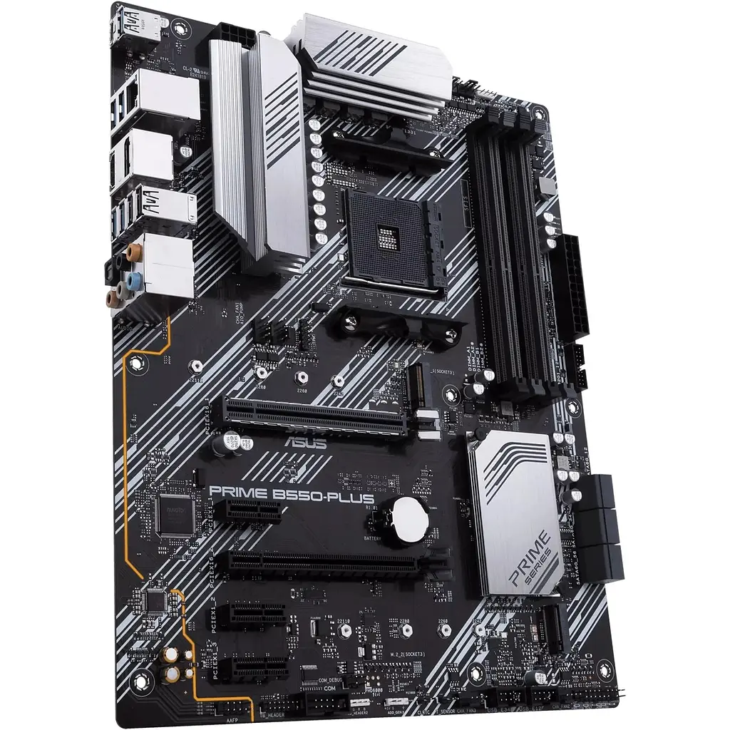 Материнская плата Asus Prime B550-PLUS sAM4 B550 4xDDR4 M.2 HDMI DP ATX - фото 3
