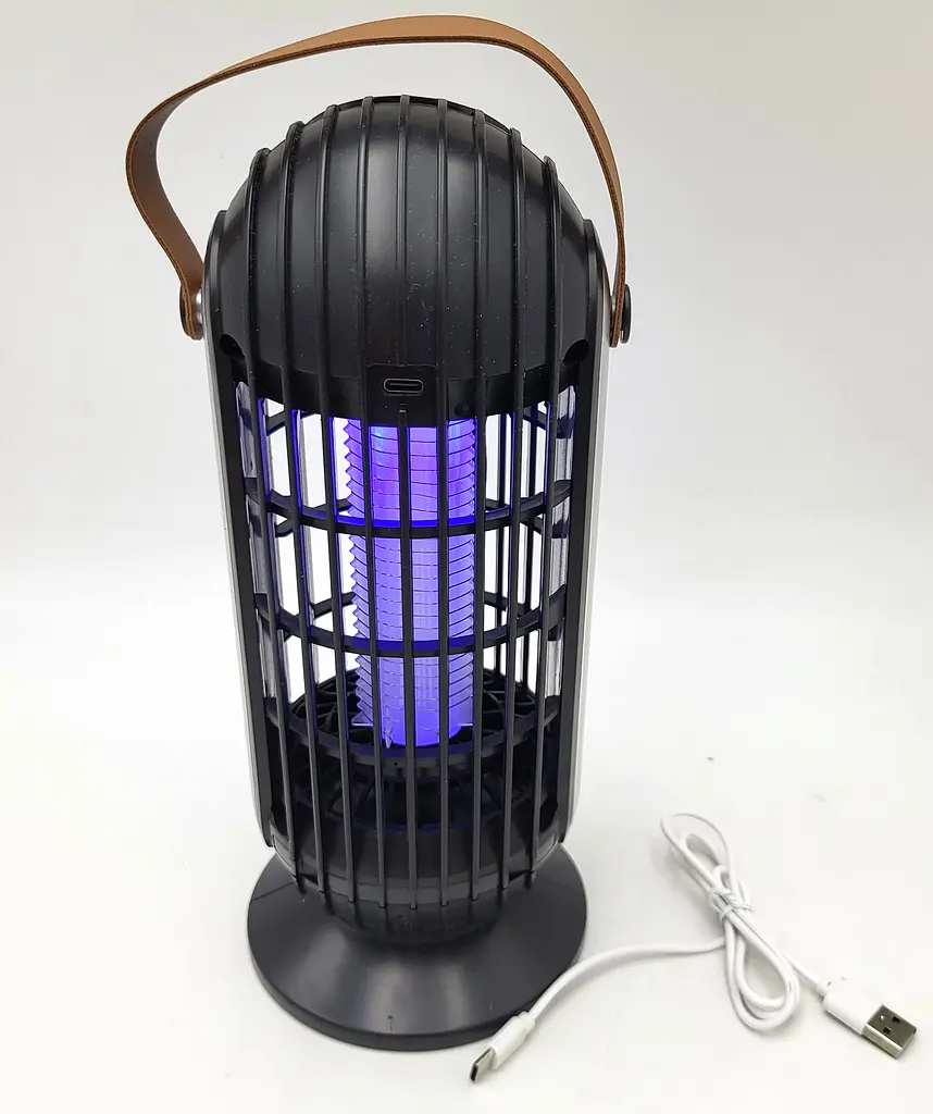 Лампа для комарів акумуляторна 5W від USB 2в1 LED світильник нічник і Електрична пастка знищувач комах 25см UKC Mosquito Killer Lamp BG-008 - фото 4