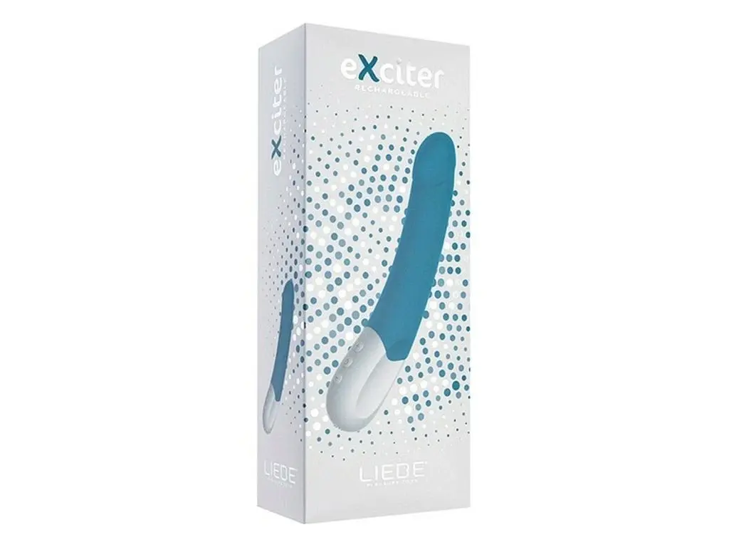 Вибратор Liebe eXciter G-Spot Rechargeable 22 см (синий) - фото 4