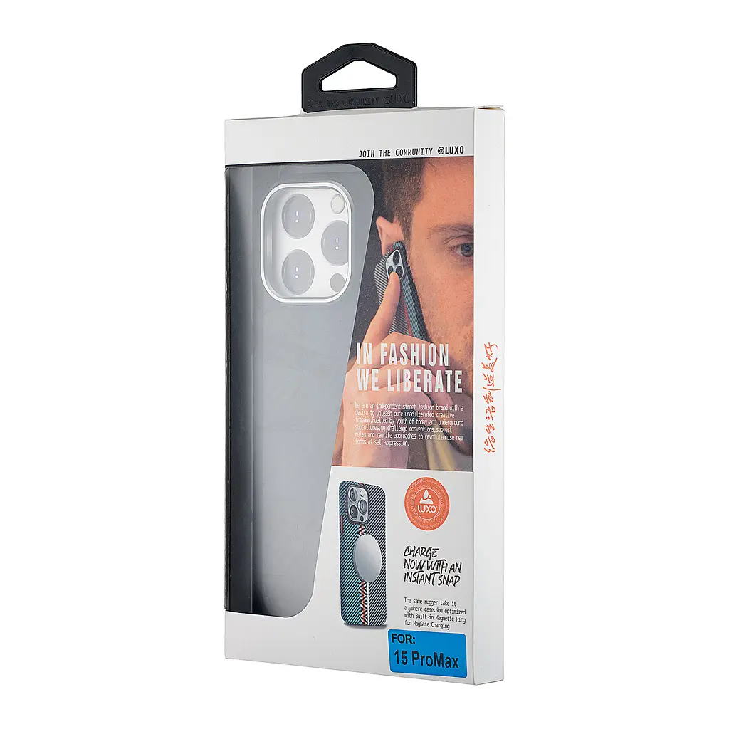 Чохол Luxo Free Air CarBon with MagSafe iPhone 15 PRO MAX Black - фото 2