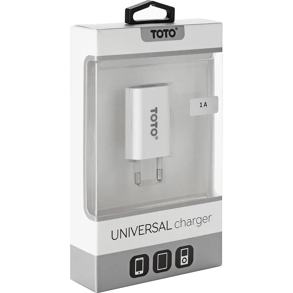 Сетевое зарядное устройство TOTO TZV-44 Travel charger 1USB 1A White - фото 3
