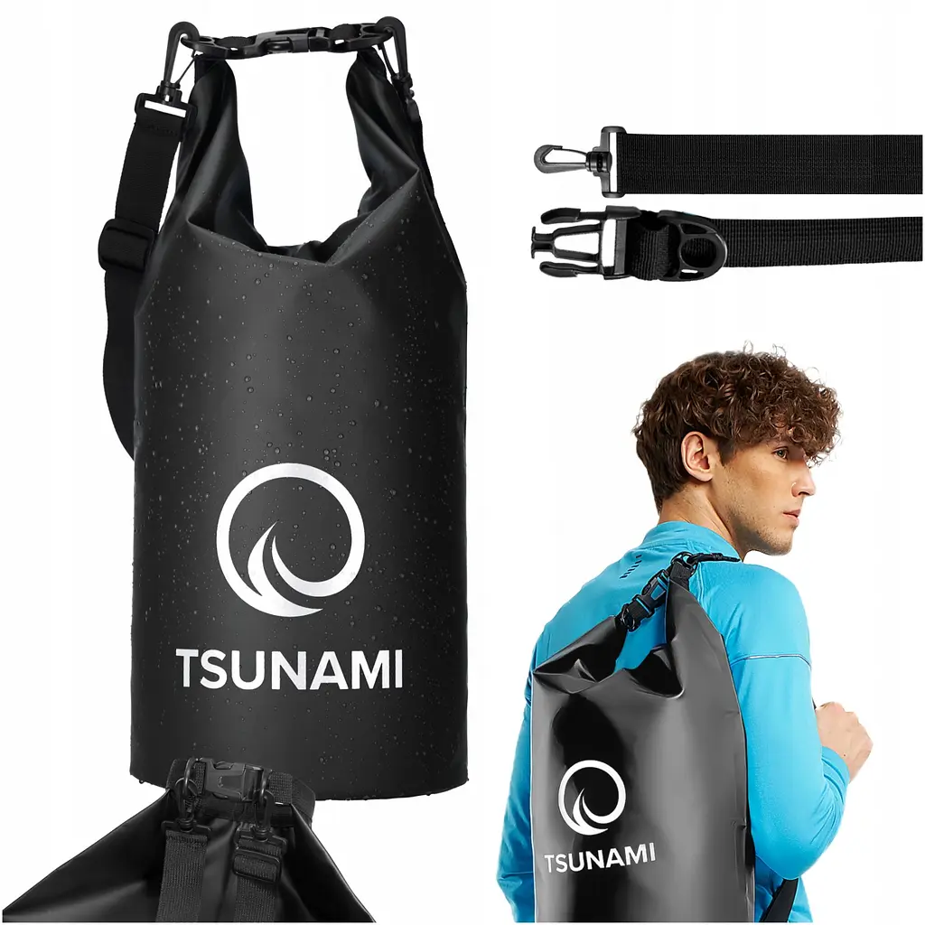 Гермомішок TSUNAMI Dry Pack 10 л водозахисний TS013 (P-5905973400039) - фото 5