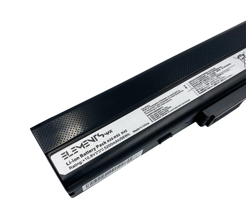 Акумулятор Elements для Asus A40 A42 A52 A62 B53 F85 K42 K52 K62 10.8V 5200 mAh (K42-3S2P-5200) - фото 3