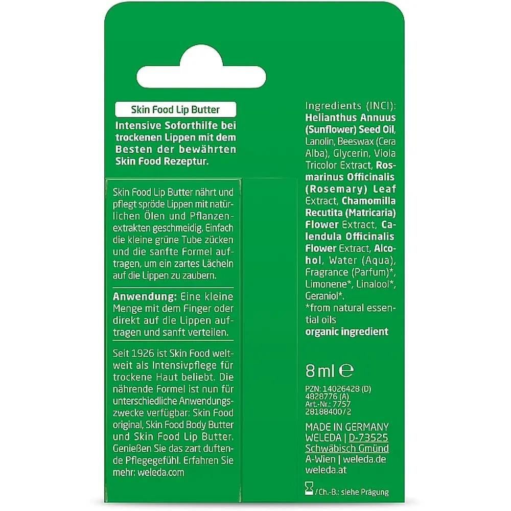 Бальзам для губ Weleda Skin Food 8 мл (00775700) - фото 3