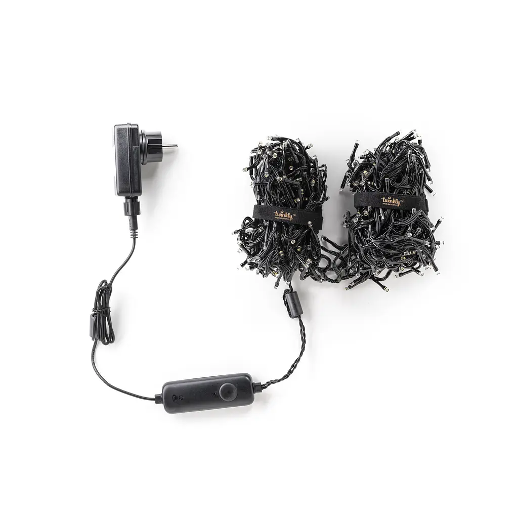 Twinkly Smart LED Гірлянда Twinkly Cluster AWW, 400, Gen II, IP44, довжина 6м, кабель чорний - фото 3