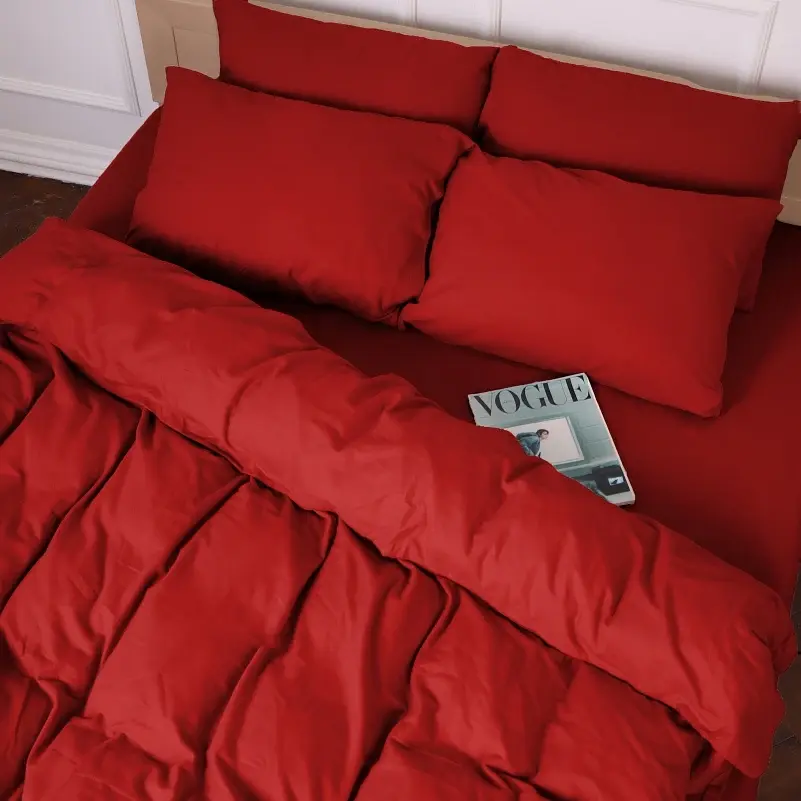 Комлект постільної білизни MirSon Фланель 009 Red 2 x 143 x 210 см червоний (2200009651663) - фото 5