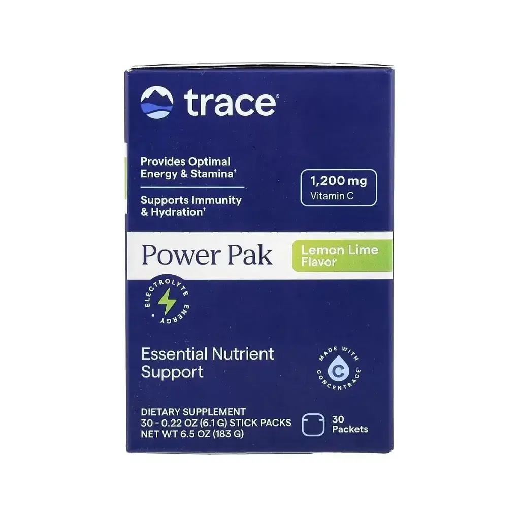 Вітамінно-мінеральний комплекс Trace Електроліти, смак лимон-лайм, Electrolyte Stamina PowerPak, 30 пакетів (TMR00052) - фото 4