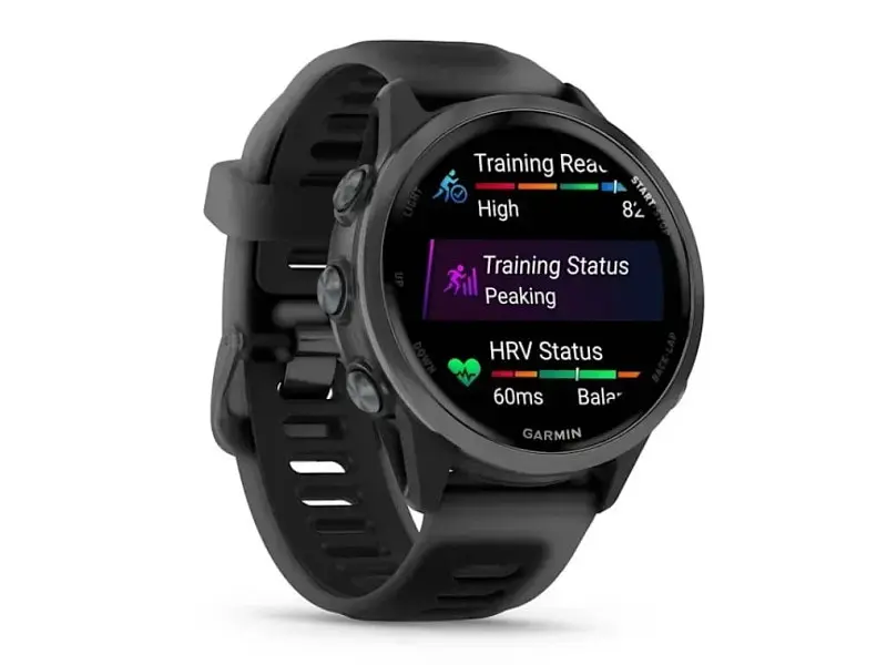 Смарт-годинник Garmin Forerunner 570 42mm Slate Gray Aluminum w. Translucent Black/Black Band (010-02970-00/40) - фото 3