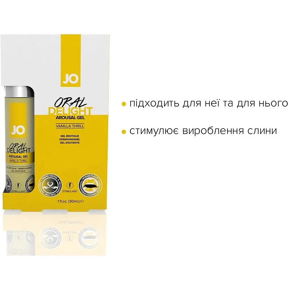 Гель для оральных ласк System JO Oral Delight Vanilla Thrill (30 мл) - фото 3