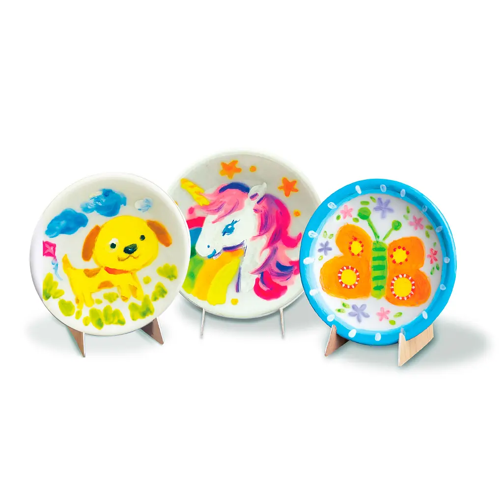 Набор для раскрашивания 4M Little Craft Kits Мини-тарелочки (00-04761) - фото 3