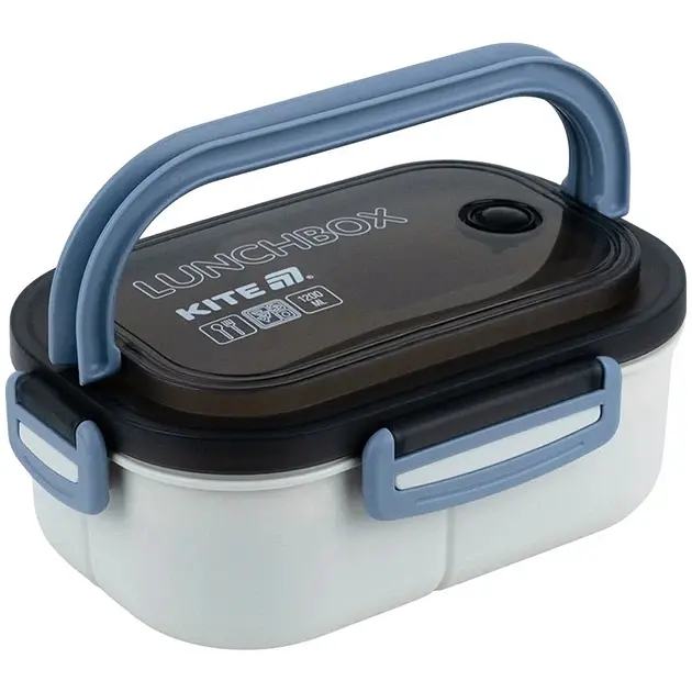 Ланчбокс з розділювачем 1200 мл синьо-сірий (K26-184-3) - фото 2