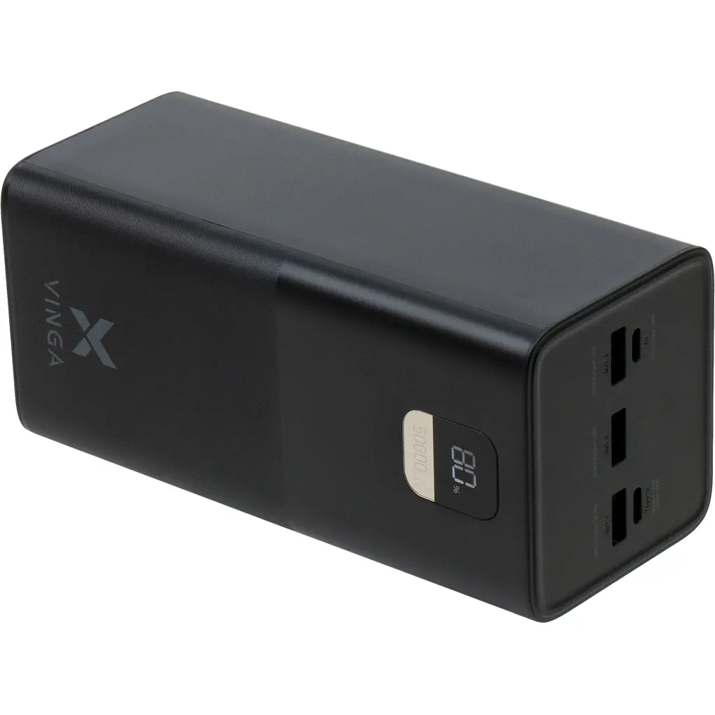 Батарея універсальна Vinga 50000 mAh 22.5W Display Black (VPBB5022) - фото 6