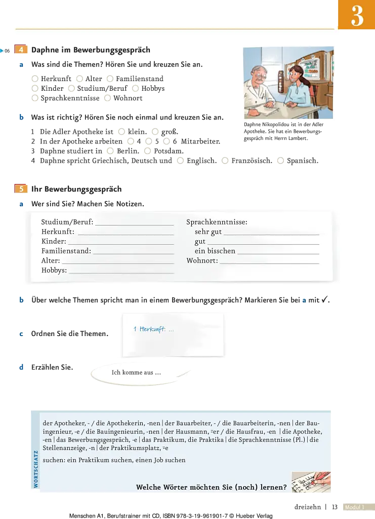 Menschen A1. Berufstrainer mit Audio-CD - фото 9