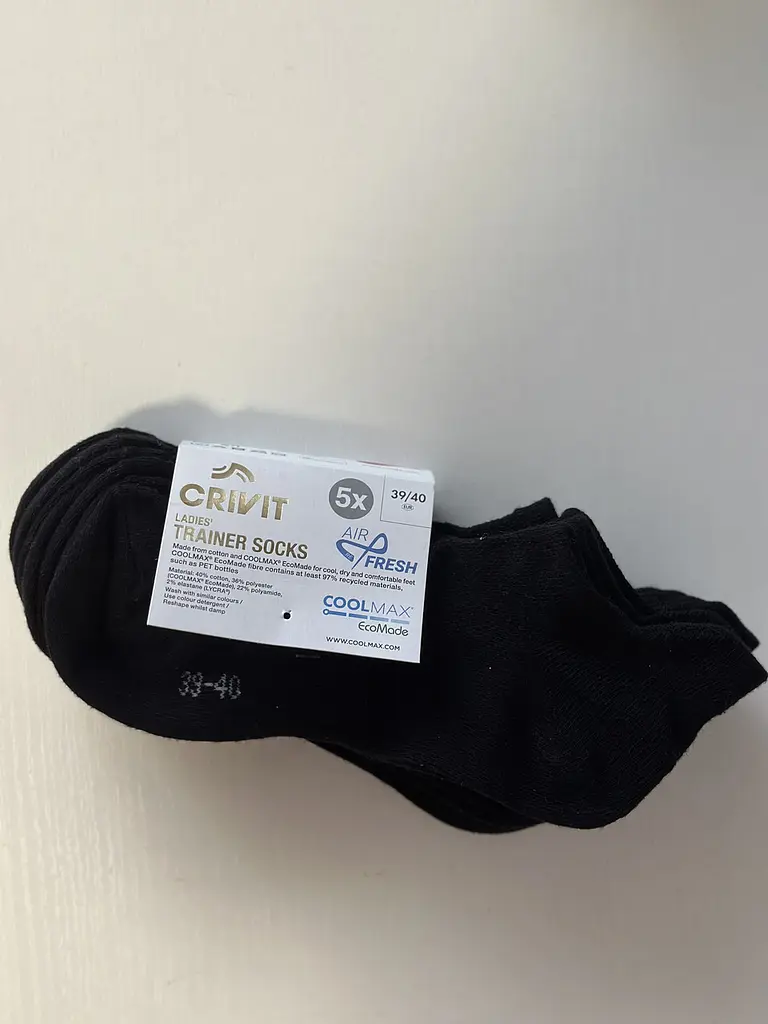 Шкарпетки жіночі Crivit короткі 39/40 (5 пар)