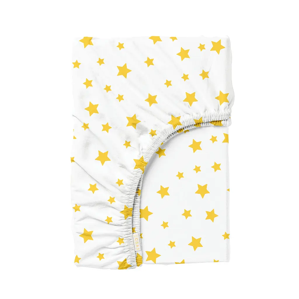 Простирадло на резинці 160х200х25 YELLOW STARS COSAS (4822052205204)