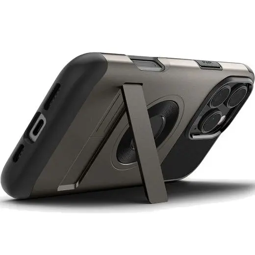 Протиударний чохол Spigen Slim Armor MagSafe Gunmetal для iPhone 16 Pro Max (ACS08033) - фото 3