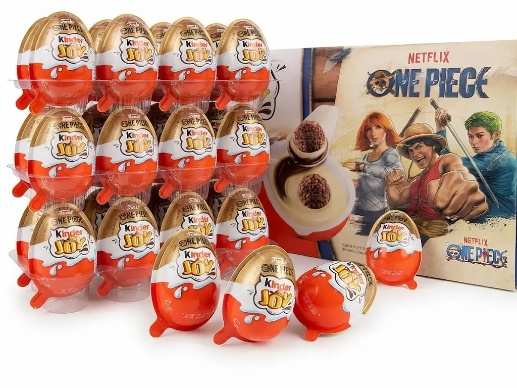 Шоколадні яйця Kinder Joy Funko One Piece 36 шт * 20 г