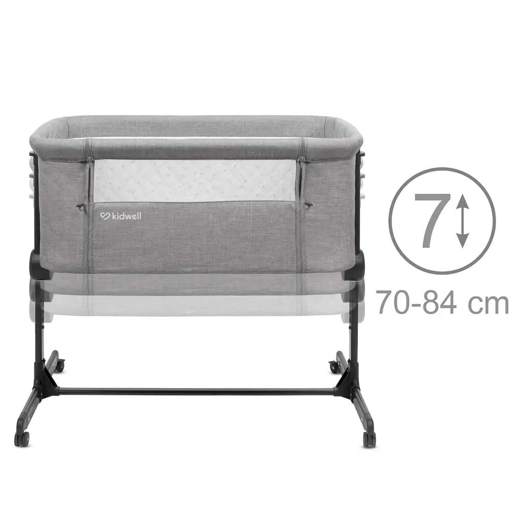 Приставная кроватка Kidwell Snuzzy Light Grey - фото 4