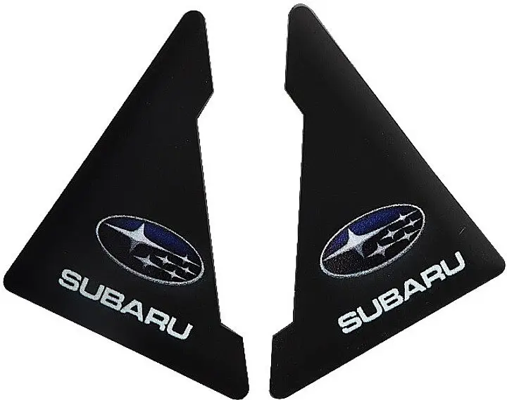 Захист кутів дверей SUBARU 2 шт Гумові 45х58х47 мм на скотчі Чорні Посилені (протиударні чохли від сколів) - фото 2