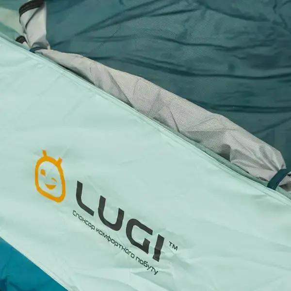 Намет туристичний тримісний Lugi з тентом синій LU005BL - фото 10
