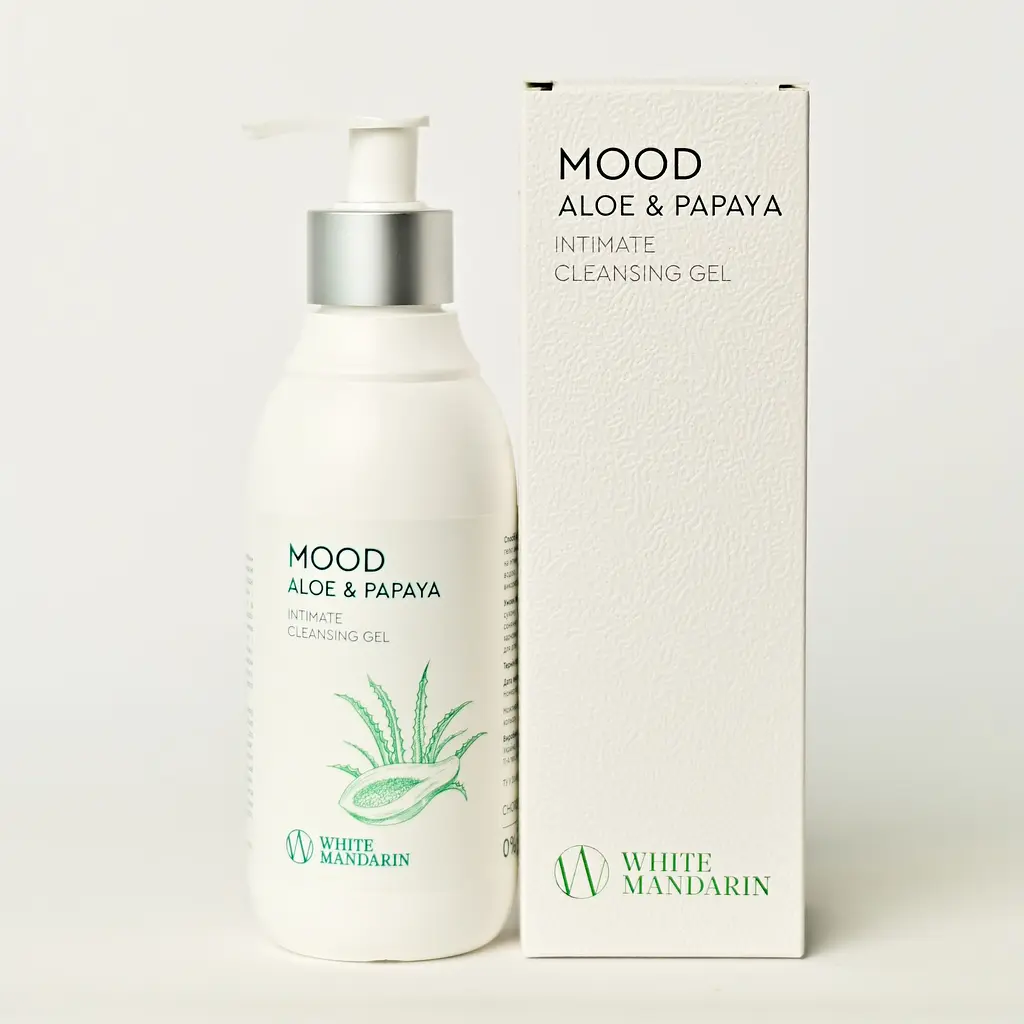 Гель для інтимної гігієни Алое Папая Mood ALOE & PAPAYA White Mandarin 280 мл - фото 2