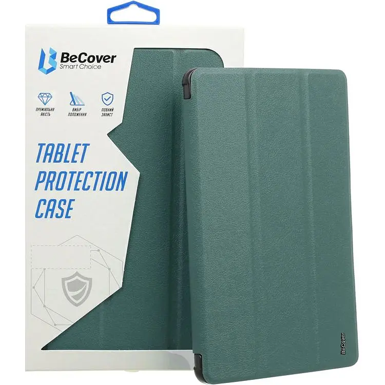 Чехол-книжка BeCover силиконовый для Apple iPad Mini 7 2024 Dark Green (712429) - фото 4