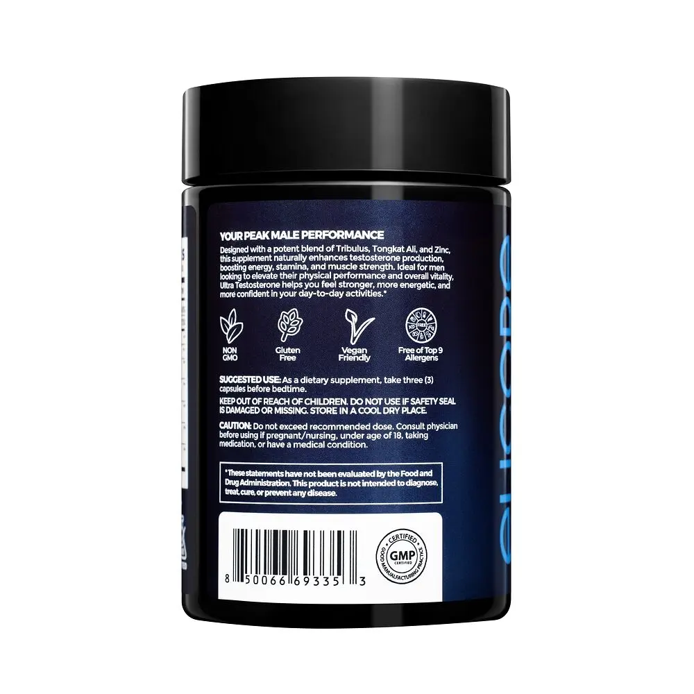 Бустер тестостерону Elicore Labs Ultra Testosterone, 90 вегакапсул - фото 2