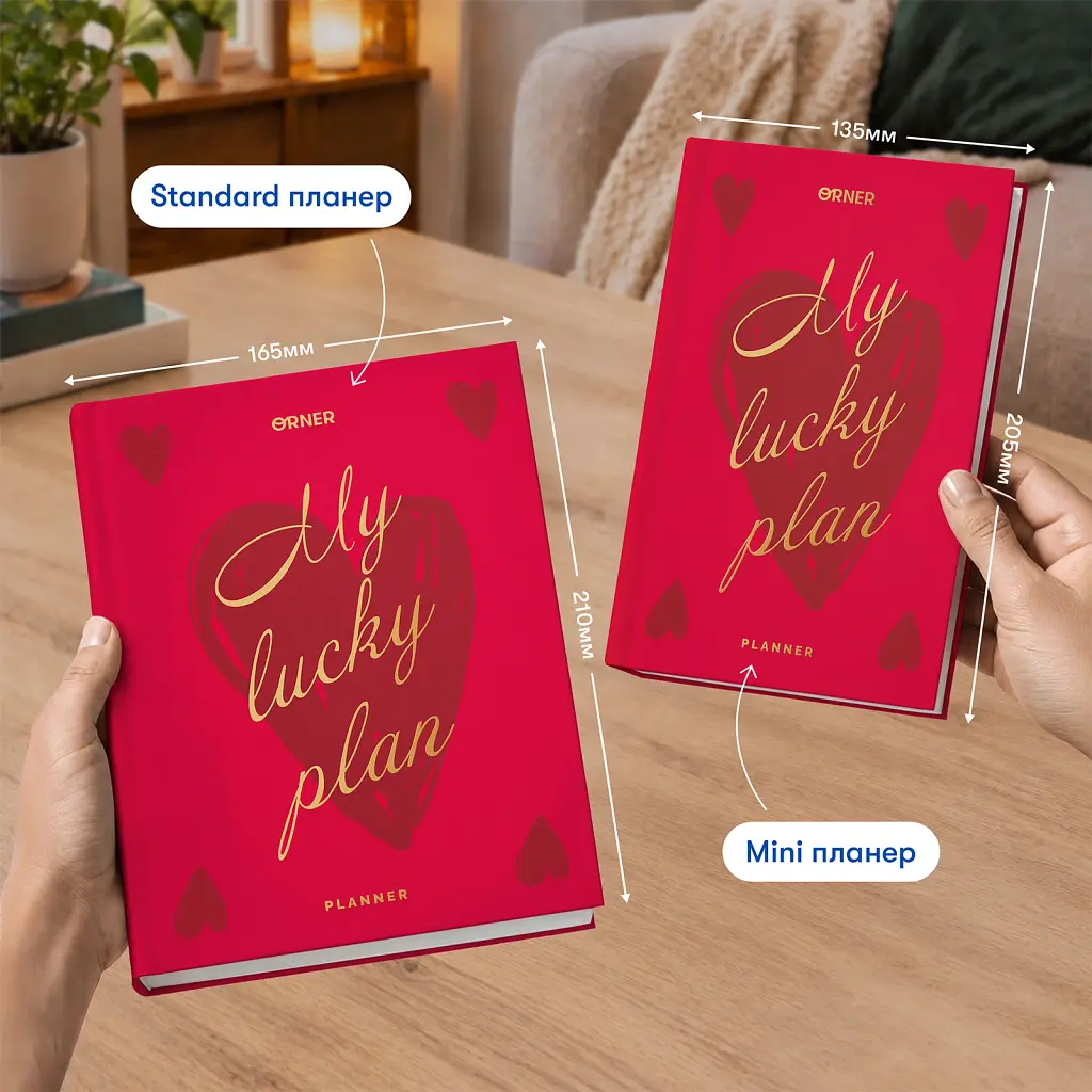Минипланер Orner "MY LUCKY PLAN mini" красный - фото 4