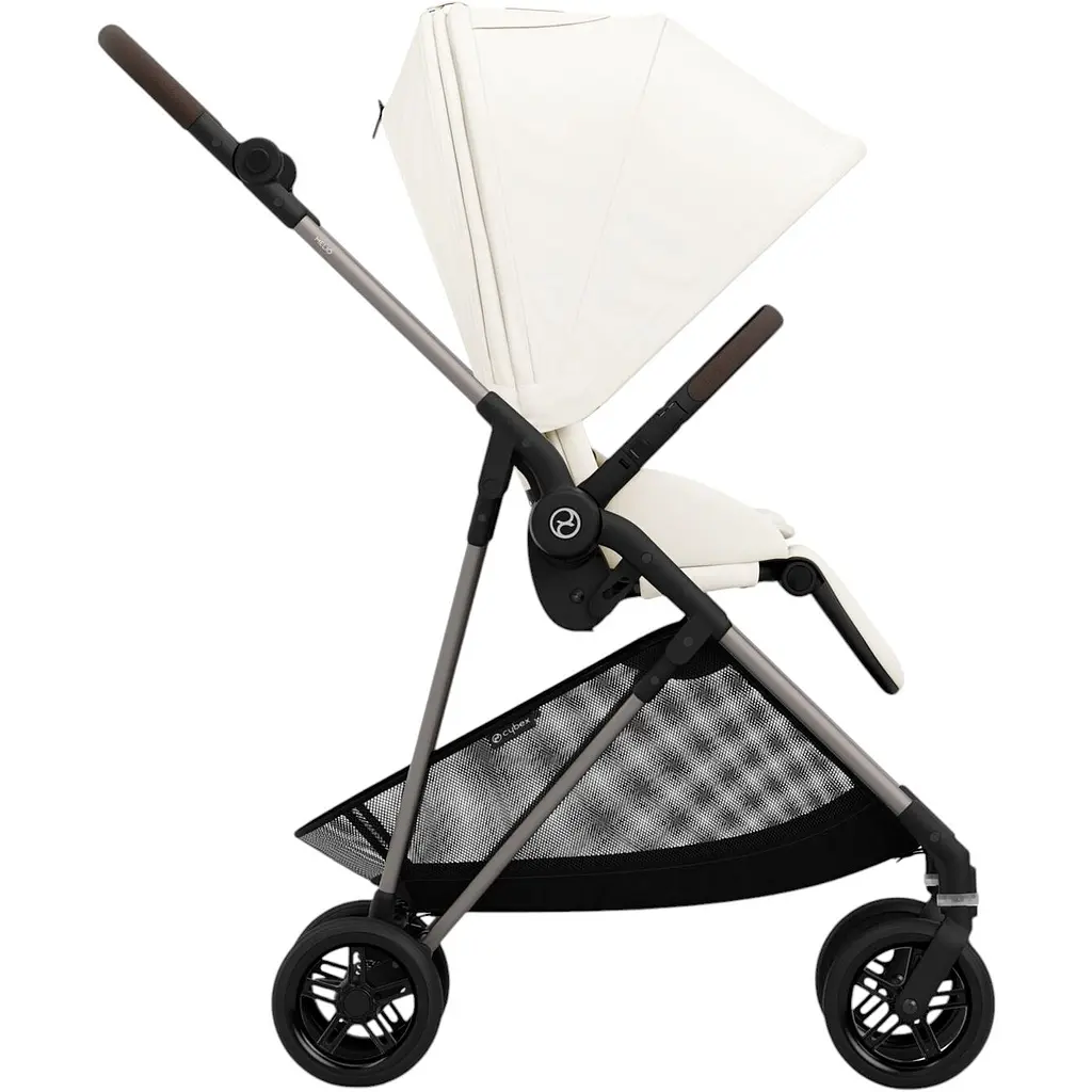 Коляска Cybex Melio Cotton White с бампером белая (522002659) - фото 3