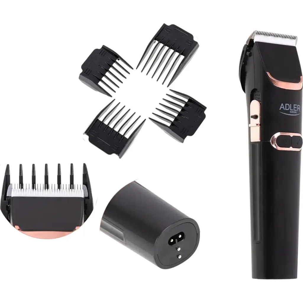 Машинка для стрижки аккумуляторная Adler AD 2832 + насадки - фото 7