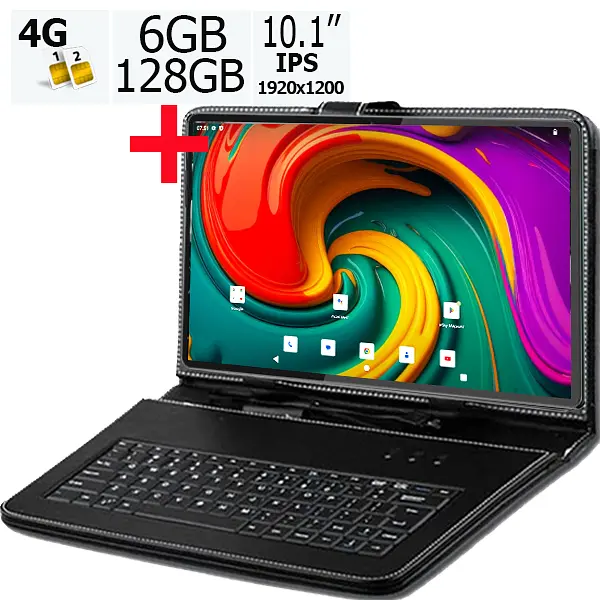 Планшет-телефон Adronix Neo Tab 10 LTE Grey 6GB/128GB DUAL SIM 10.1" IPS FULL HD 1920x1200 + Чохол-клавіатура - фото 2