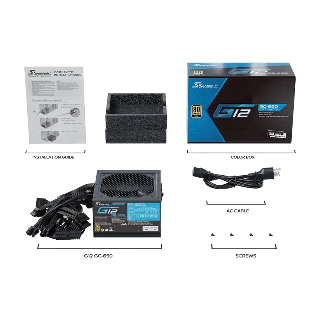 Блок живлення Seasonic 650W (G12 GC-650) - фото 6