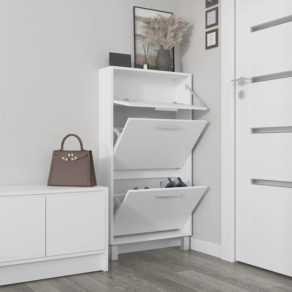 Полиця для взуття Flamecame підлогова на 3 шухляди з ДСП F-159 - фото 2