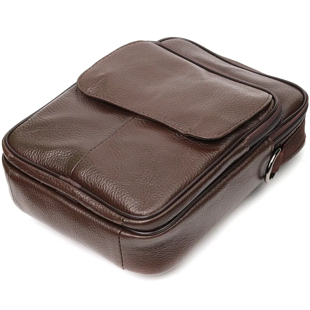 Кожаная мужская сумка Vintage 19х25х6,5 см sum0023577 - фото 3