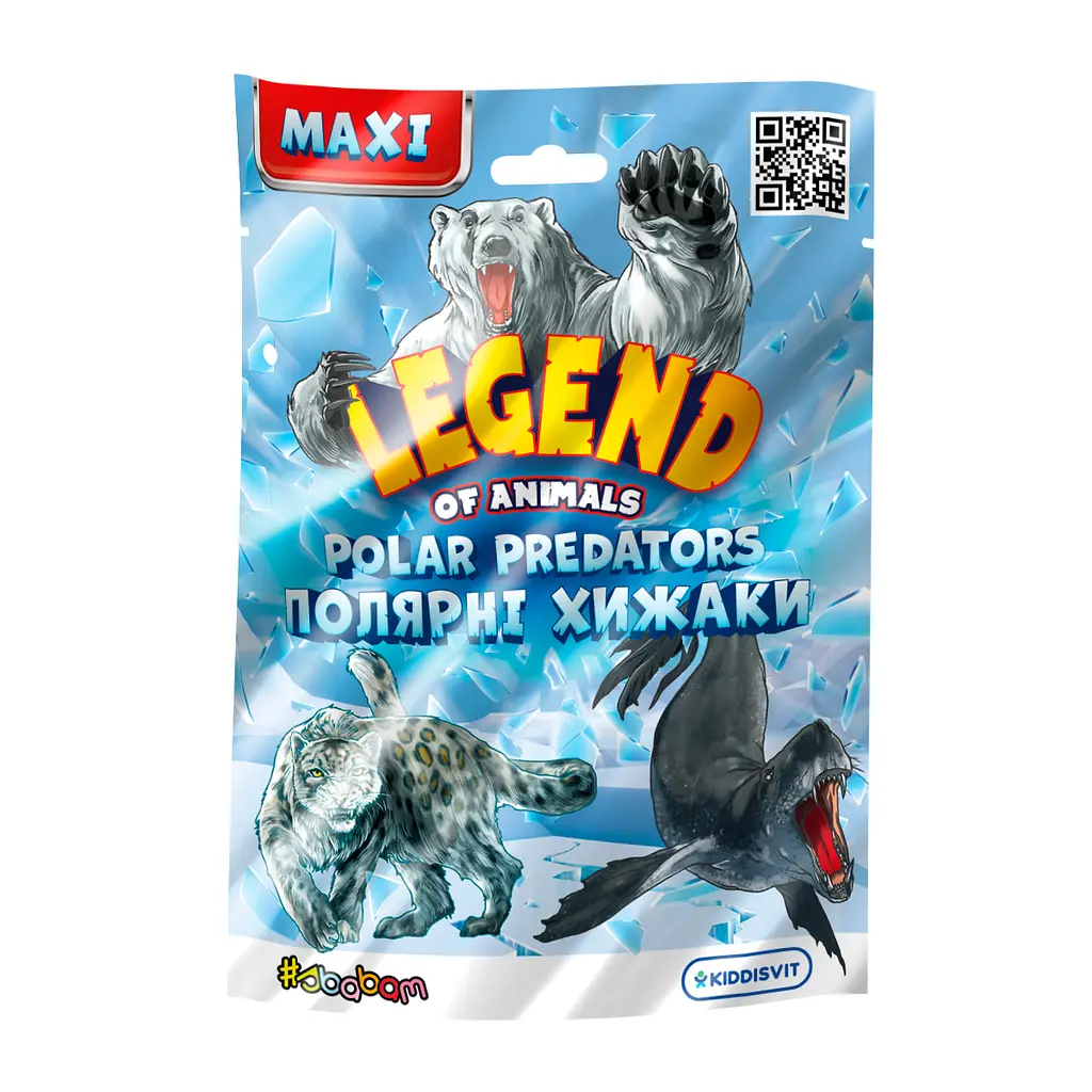 Стретч-іграшка #sbabam Legend of animals Максі Полярні хижаки в  дисплеї 12 шт. (102/CN22-CDU) - фото 3