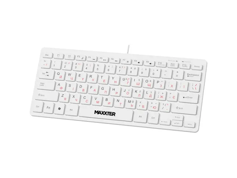 Клавіатура Maxxter KBM-C01W-UA White - фото 2