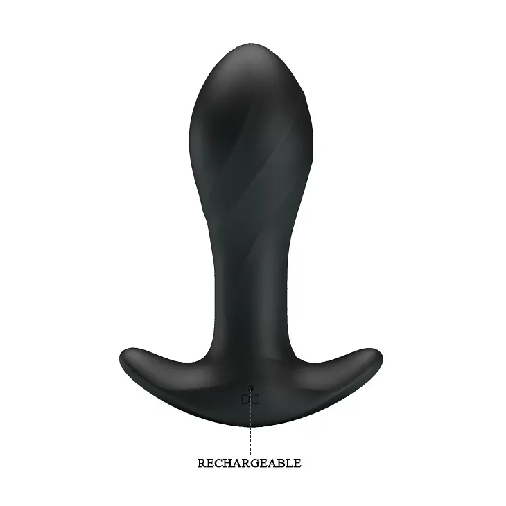 Анальна пробка - Pretty Love Anal Plug Massager Black - фото 2