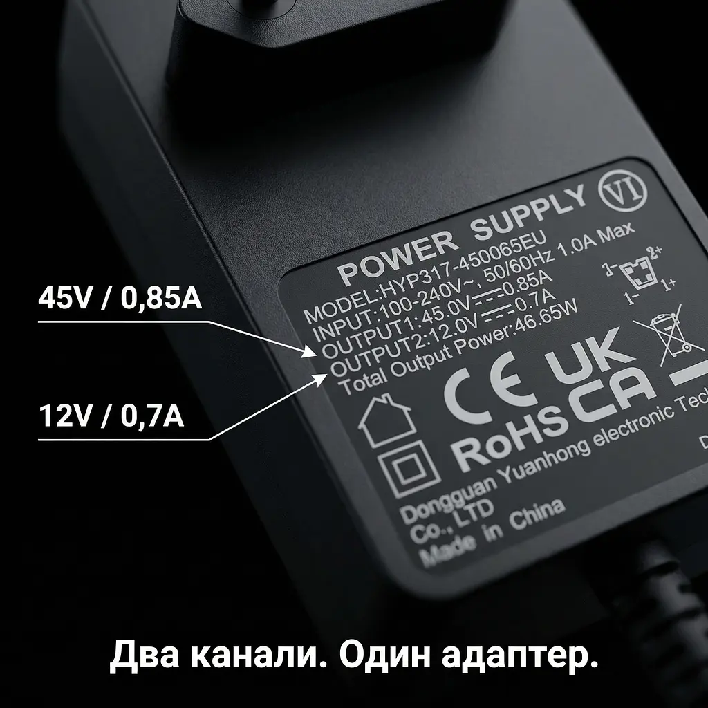 Блок живлення для проектора HY310/HY310X/HY260 Pro (кабель 3м) - фото 4