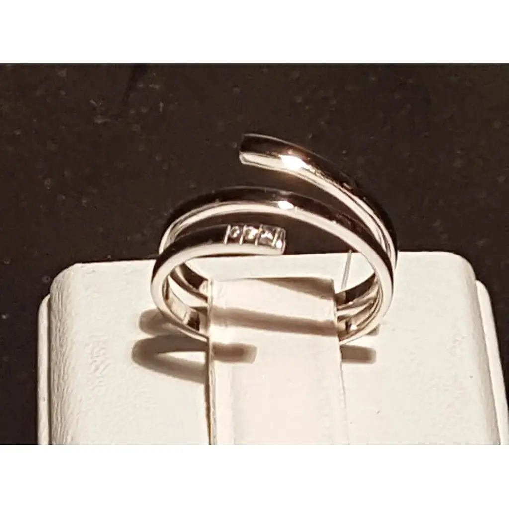 Срібне кільце Qvaliz з фіанітами. 901-00958 15 - фото 2