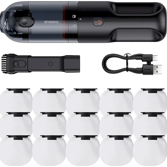 Автомобильный пылесос Baseus AP01 Handy Vacuum Cleaner (5000pa) Black (C30450100111-00) - фото 9