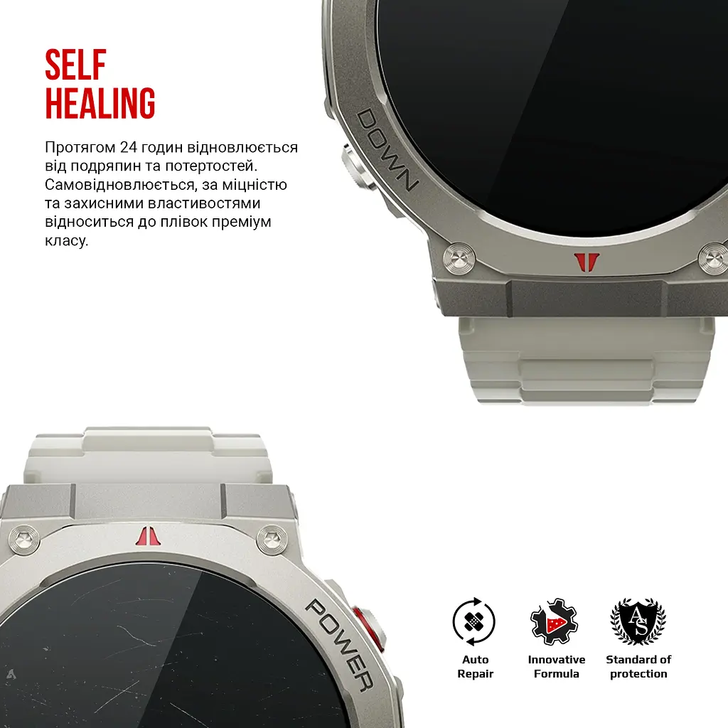 Гідрогелева плівка на годинники Black Shark Watch GS3 Ultra ArmorStandart захисна плівка для смарт годинників прозора (ARM90855) - фото 3