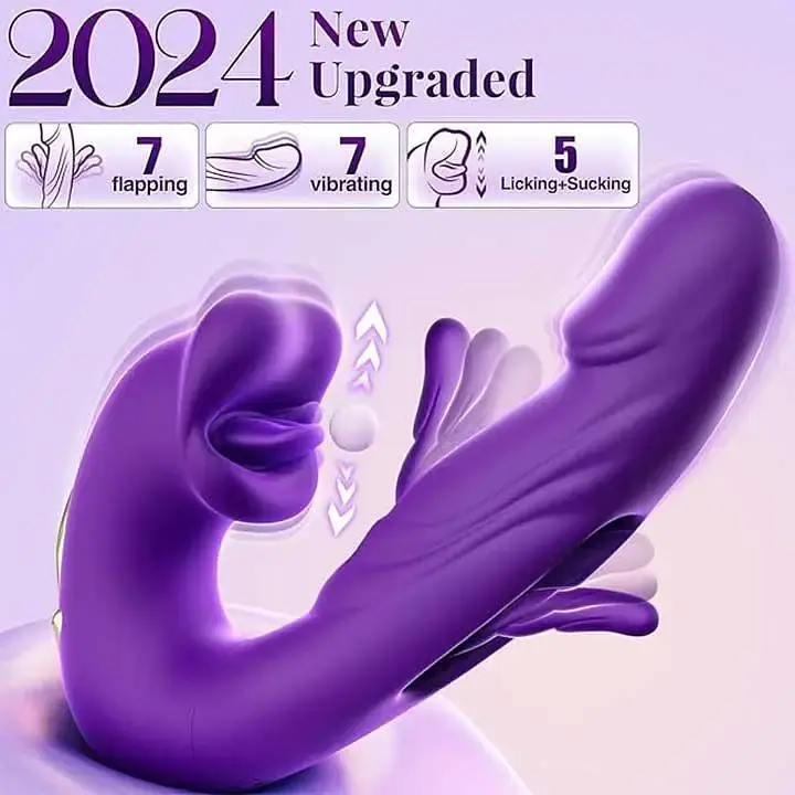 Вібратор 3в1 Pretty Love Night Lover 19 режимів червоний - фото 6