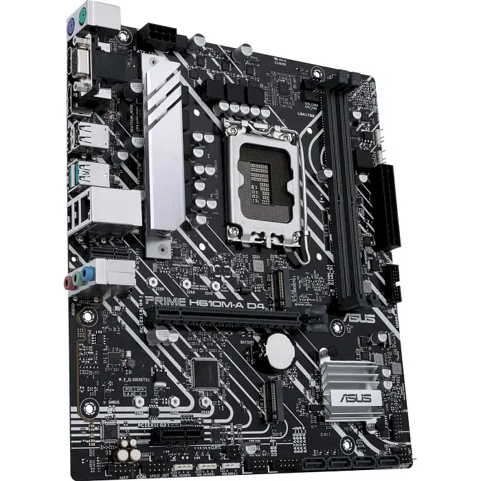 Материнська плата ASUS PRIME H610M-A D4-CSM (PRIME H610M-A D4-CSM) (Socket 1700, Intel H610, Micro-ATX) - фото 3