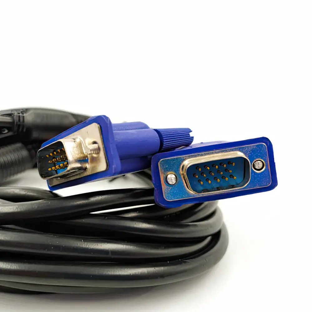Кабель VGA-VGA Male/Male 5 м, відеокабель для монітора та проектора з феритовими фільтрами - фото 4