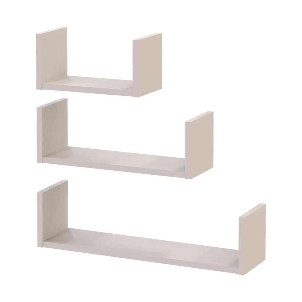 Комплект полок Doros Фил Кашемир 3 шт 30/45/60х15х15 (41516079) - фото 2