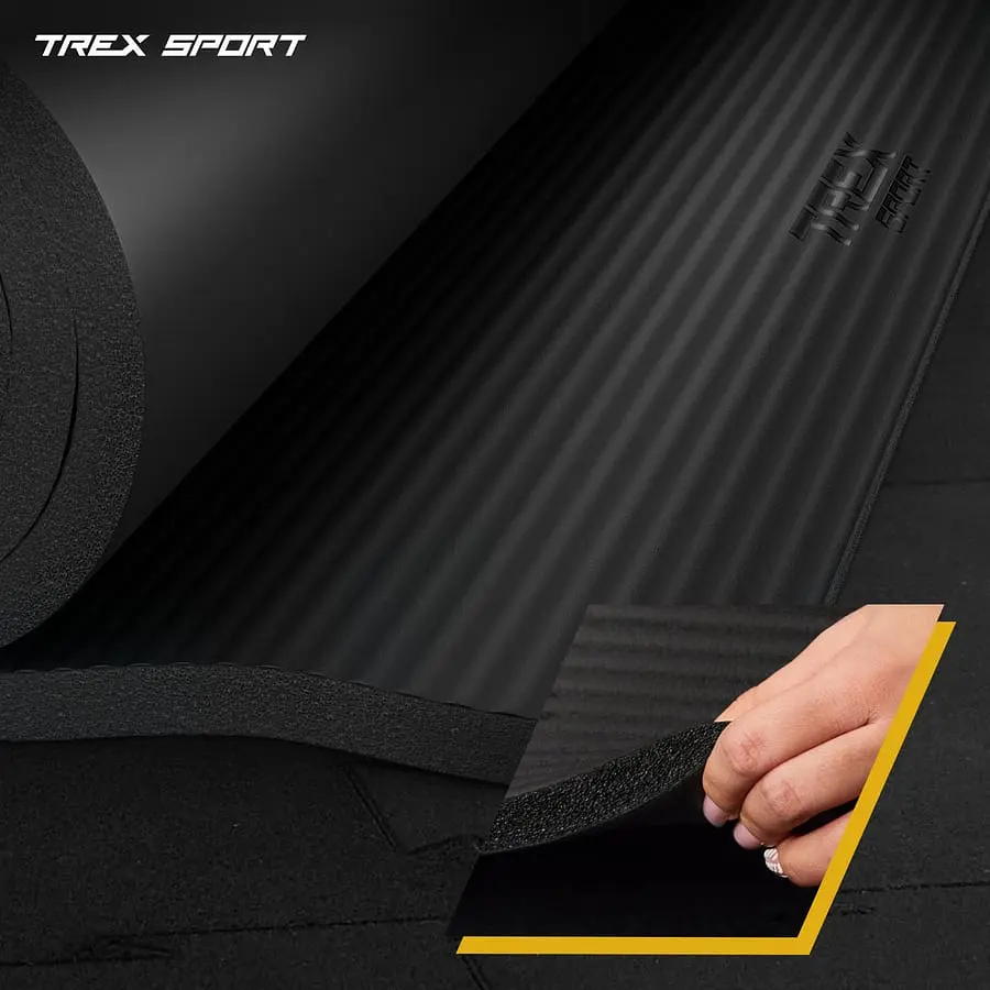 Коврик для йоги Trex Sport TX-029NGM NBR 2см 190х80 чорний - фото 3