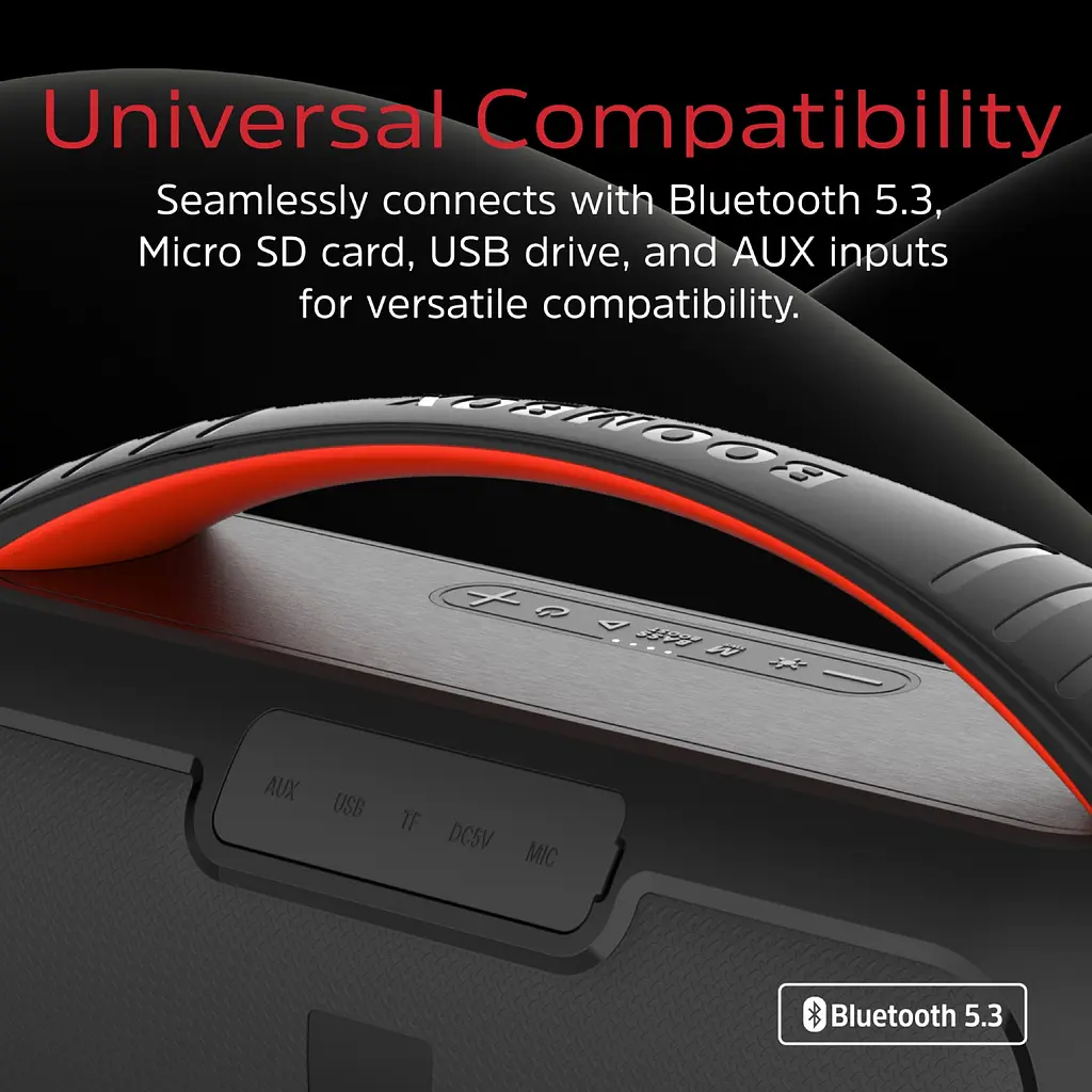 Акустична система 1.0 Energizer 20Вт Bluetooth 5.3 TF/USB/AUX/FM/TWS/MIC, Dual 3” Drivers чорна - фото 6